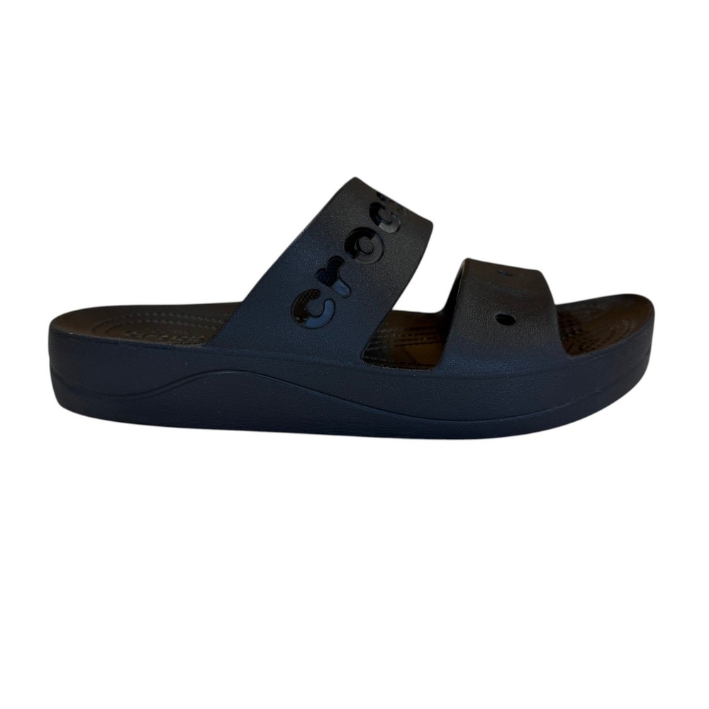 Crocs Classic Sandal Black Two Strap Slide Women 11 Water Friendly Comfort
